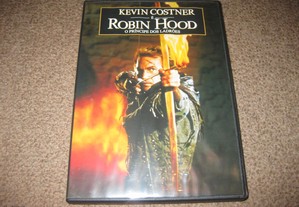 DVD "Robin Hood: O Príncipe dos Ladrões" com Kevin Costner/Raro!