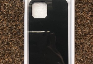 Capa de silicone preta soft touch iPhone 12 Pro