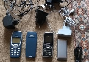 telemóveis,cabos,baterias e carregadores