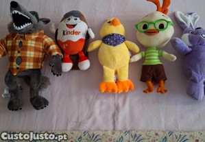 5 peluches, como novos, da Disney e outros - ver fotos