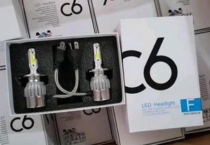 Kit lâmpadas Led universais Cree C6 H1.H7.H4 NOVAS