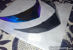 Spoilers Traseiro Para Capacete Kyt Tt Course | Peças e acessórios mota ...