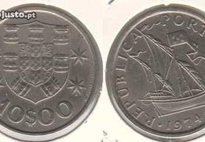 10 Escudos 1974 - soberba