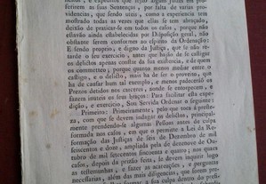 Documento Edital Alvará Sobre Presos 1790