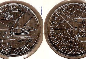 100 Escudos 1989 Açores - soberba