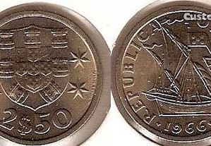 2.50 Escudos 1966 - soberba rara