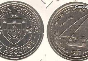 100 Escudos 1987 Nuno Tristão - soberba