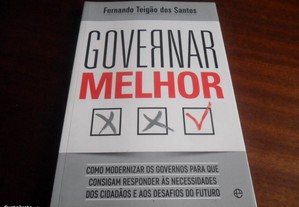 "Governar Melhor" de Fernando Teigão dos Santos