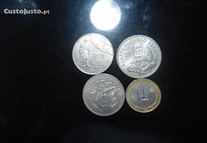 lote 4 moedas 200 escudos