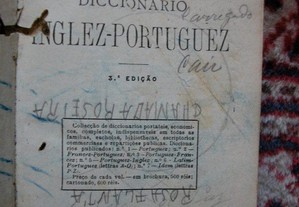 Dicionários do Povo nº 4 Inglês-Portugês.3ª Edição