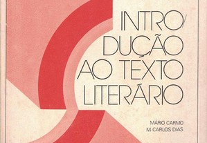 Introdução ao Texto Literário de Mário Carmo e M. Carlos Dias