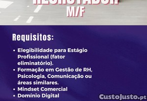 Recrutador(a) - Estágio Profissional - Mirandela