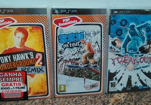 Tony Hawk, SSX, Freakout Edições Nacionais de videojogos PSP Novos 