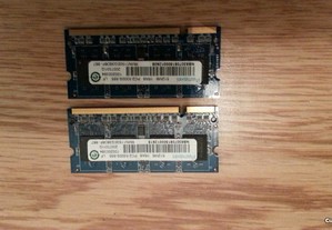 2 x 512MB DDR2 Portateis