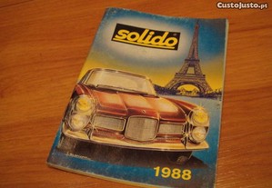 Raro catalogo brinquedos antigos SOLIDO 1988