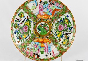 Prato em Porcelana da China decoração Mandarim, séc. XIX, nº 4