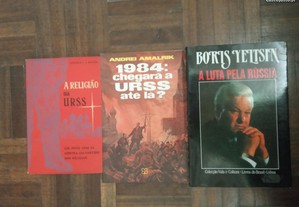 Conjunto de 3 livros sobre a Russia - URSS.