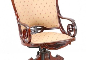 Cadeira de Baloiço rotativa em carvalho