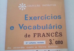 Exercícios e Vocabulário de Francês - 3.º Ano