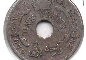 África Ocidental Britânica - 1 Penny 1919 H - mbc