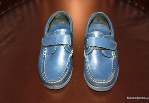 Sapatos azuis com velcro SUIT SHOES T.28