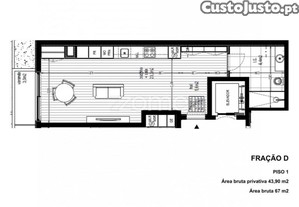 Apartamento T0, Com Piscina, Ao Hospital De São...
