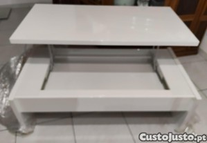 Mesa centro brancabrilhante Conforama