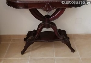 Mesa Meia Lua de Madeira de Boa Qualidade