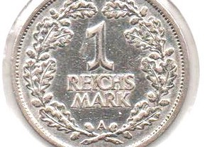 Alemanha (Rep. Weimar) - 1 Reichsmark 1925 A - mbc+/bela prata