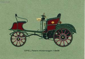 Postal publicitário do " Opel " - G.M. 1962