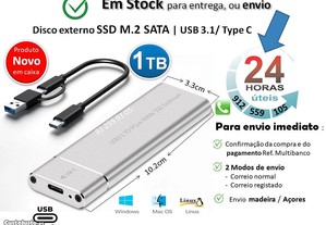 Disco externo SSD M.2 1 TB - Leve/Pequeno/Rapido