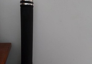 tubo inox vmlock ,para recuperador a pellets,pintado em preto de 80