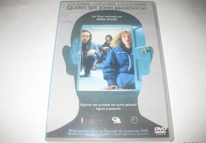 DVD "Queres Ser John Malkovich?" com Cameron Diaz