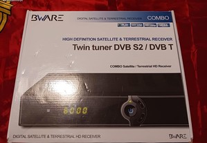 digital satelite e terrestrial hd twin tuner dvb s2 dvb t,impecavel completo