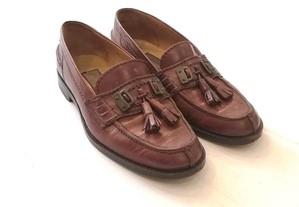 Sapatos Vintage, Mocassins com berloques, de pele