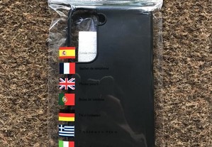 Capa de silicone preta para Samsung Galaxy S21 / S21 5G