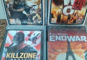 Medal of Honor,Killzone,Army of Two,Tom ClancyEd Nacionais videojogos PSP Novos