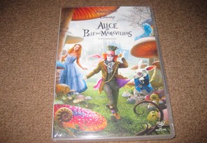 DVD "Alice no País das Maravilhas" com Johnny Depp/Selado!