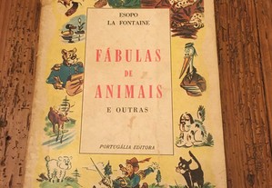 Fábulas de animais e outras -Ésopo La Fontaine,livro raro 1957