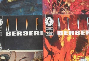 ALIENS Berserker 1 2 3 4 mini série completa Dark Horse Comics BD Banda Desenhada