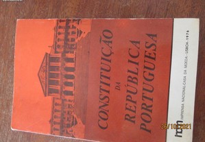 Constituição da Republica Portuguesa edição 1976