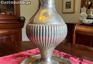 Jarra bojuda em prata portuguesa 925 + prato - 1070 gramas