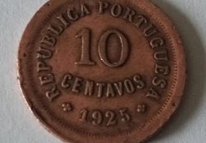 Moeda de 10 centavos de 1925