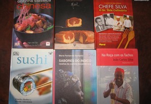 Livros de culinária diversos...