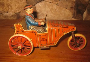 Antigo brinquedo lata moto G&K GREPPERT&KELCH German tin toy trik motorcycle 1920s