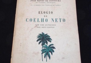 Livro Elogio de Coelho Neto antologia Fontoura