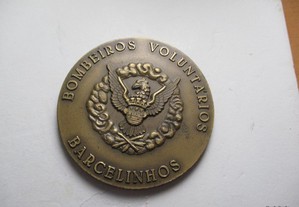 Medalha Bombeiros de Barcelinhos Inauguração Nôvo Quartel
