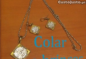 Colar e brincos