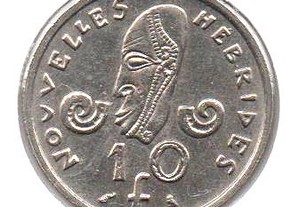 Nova Caledónia - 10 Francs 1970 - soberba