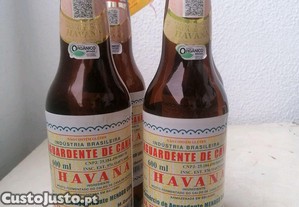 Dou 4 garrafas vazias de cachaa Havana